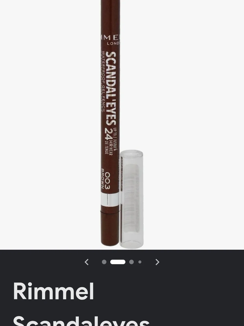 Rimmel London Scandal Eyes Waterproof Gel Pencil Brown NIB Unused